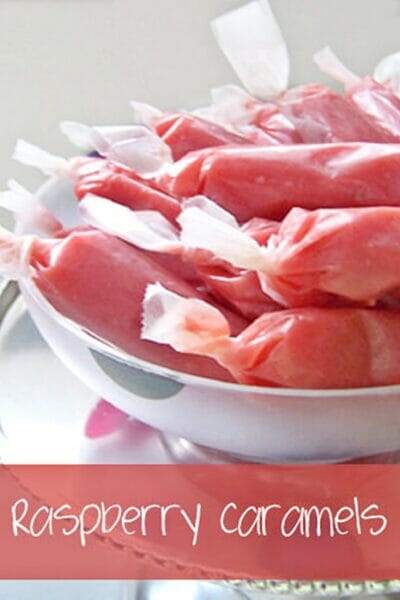 Raspberry Caramels