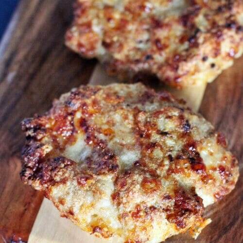 Air Fryer Cheesy Chicken Ranch Burgers