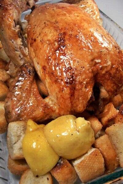 Ina’s Lemon Chicken with Croutons