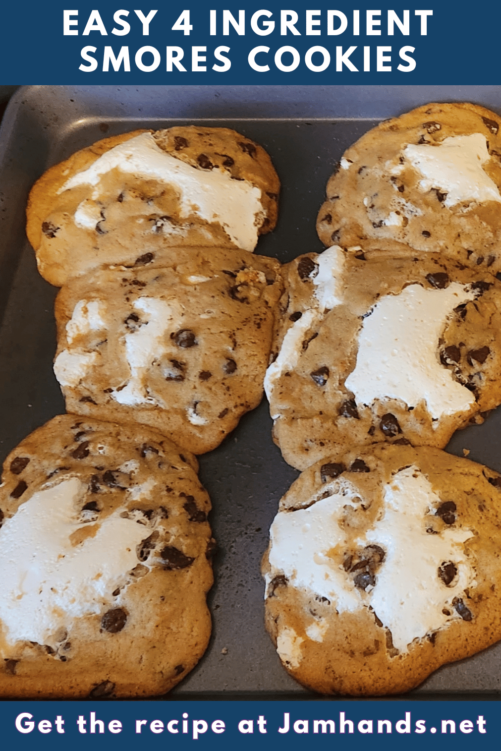 Easy 4 Ingredient Smores Cookies